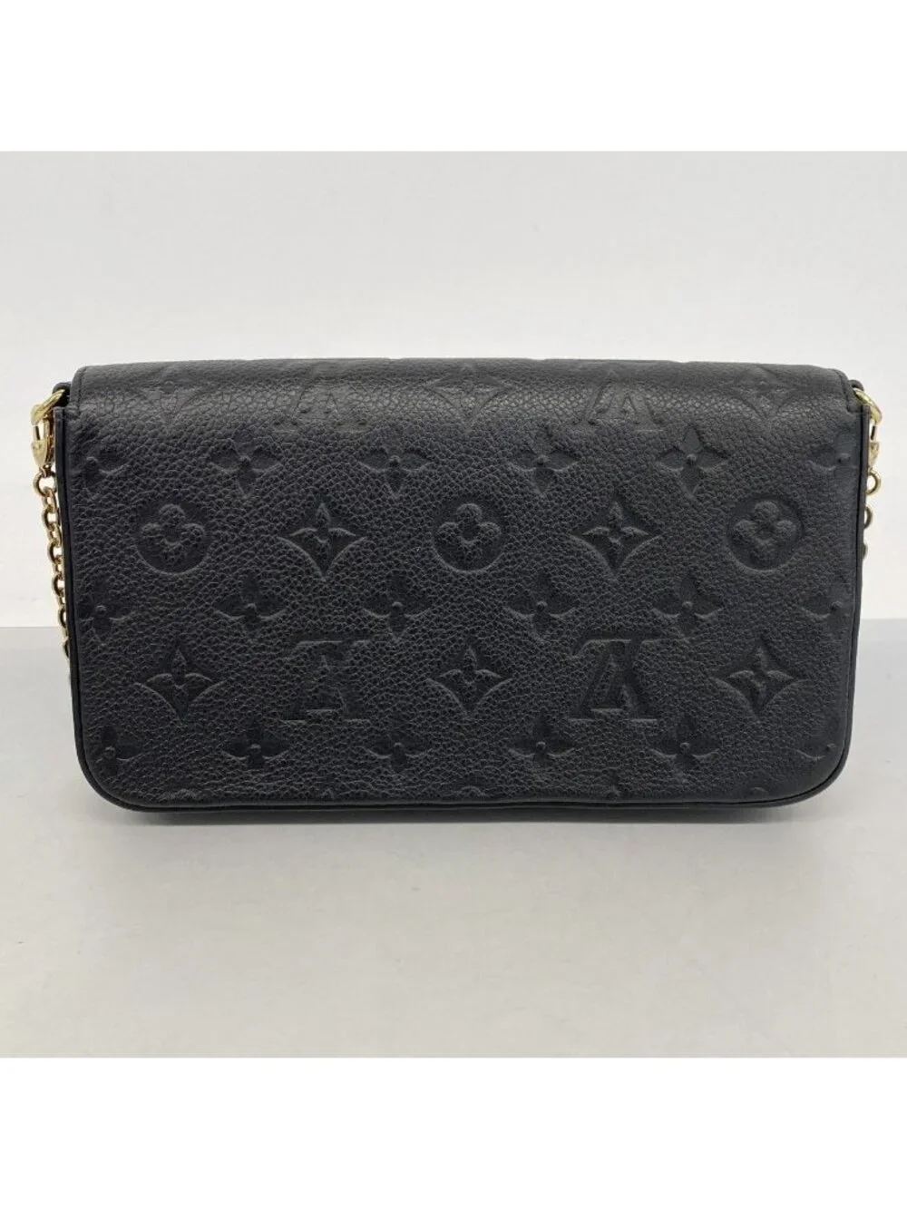 Louis Vuitton Shoulder Wallet Monogram Empreinte Pochette Felicity Noir